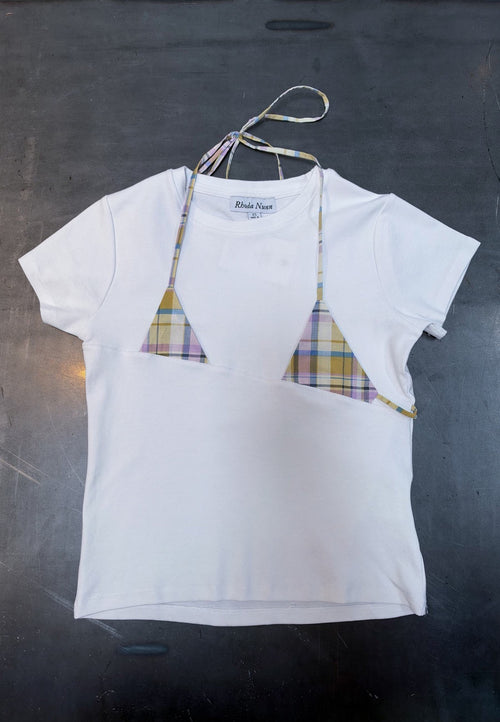 Rhoda Nunn Off-Cut Tee Uncommon Plaid