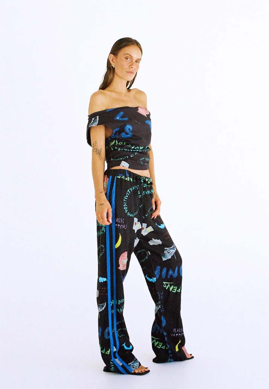 Lottie Hall Wellness Pant Charcoal Wellness
