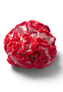 Damson Madder Wiggle Crochet Scrunchie Pink/Red