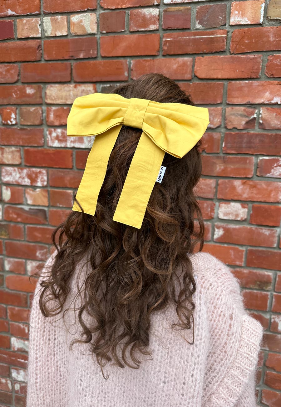 Caitlin Snell Georgie Hair Bow Butter Yellow