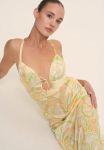 Ownley Alora Midi Dress Pastel Swirl