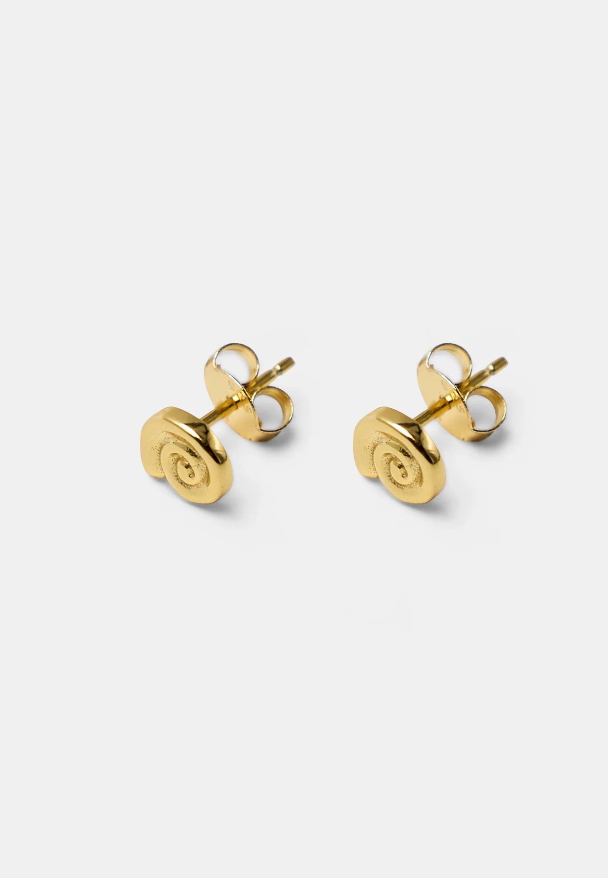 Brie Leon Mini Spiral Earrings Gold