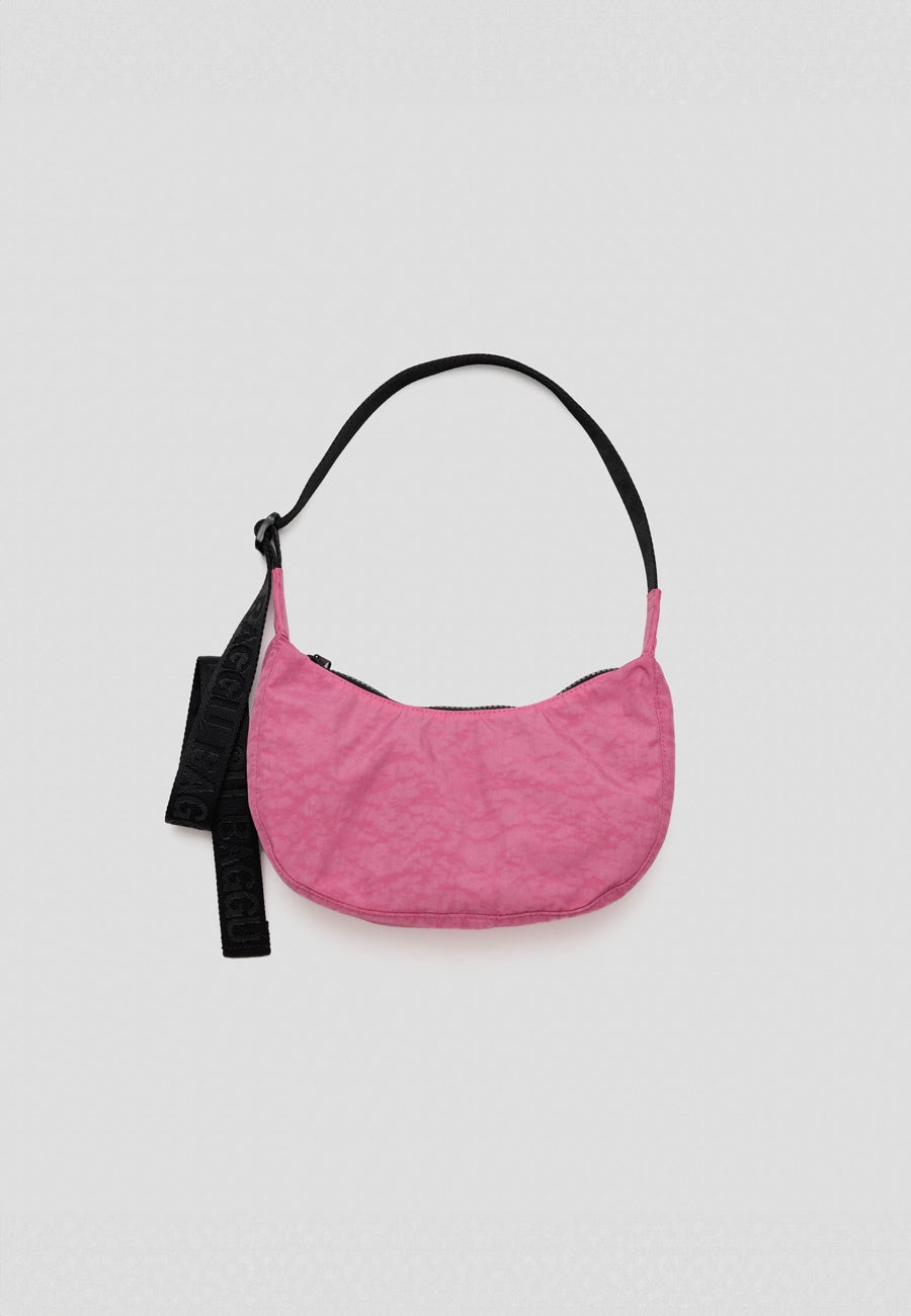 Baggu Small Nylon Crescent Bag Azalea Pink