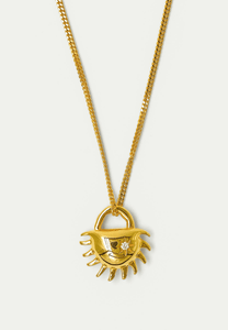 Brie Leon Bebe Solida Charm Pendant Necklace Gold - Uncommon