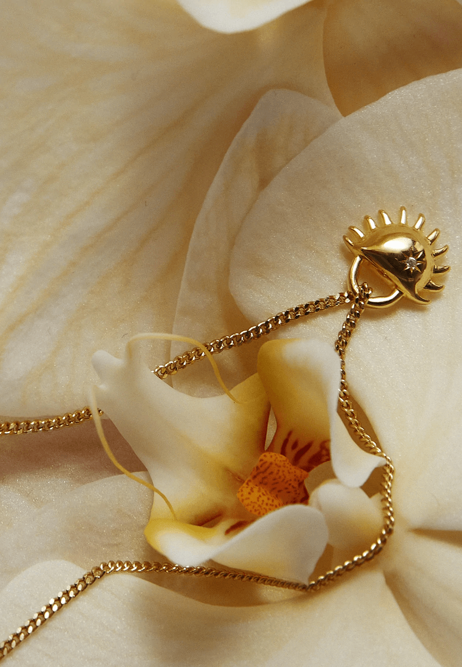 Brie Leon Bebe Solida Charm Pendant Necklace Gold - Uncommon