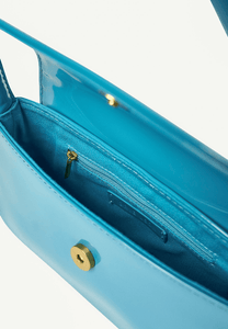 Brie Leon Mini Isabel Bag Cerulean Blue Patent - Uncommon