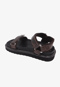 Caverley Roni Sandal Espresso Snake - Uncommon