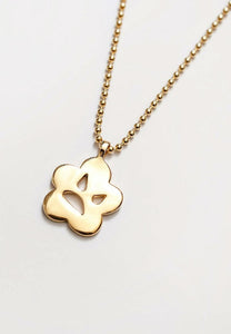 Wolf Circus Angry Flower Necklace Gold - Uncommon