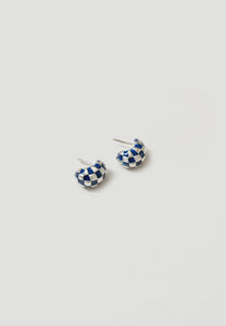 Wolf Circus Small Nellie Earrings Navy and Silver